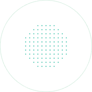 Decorative green circle grid pattern